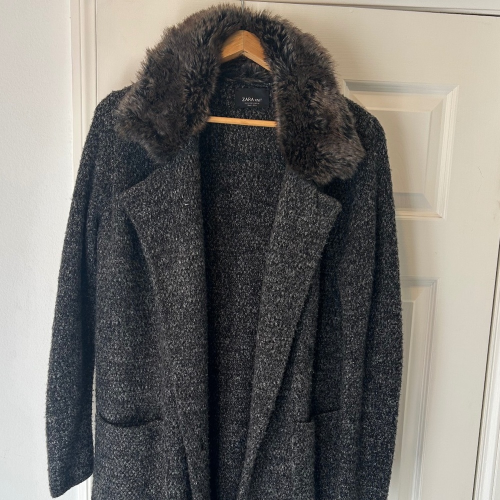 Zara Knit Long Coat